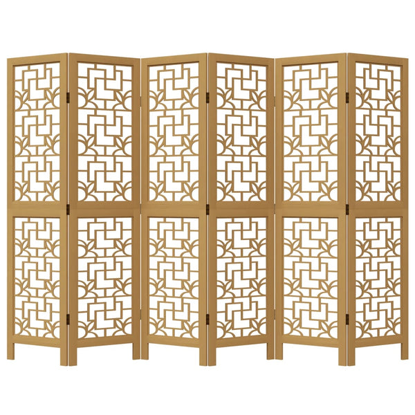 6-Paneelinen tilanjakaja ruskea täysi keisaripuu