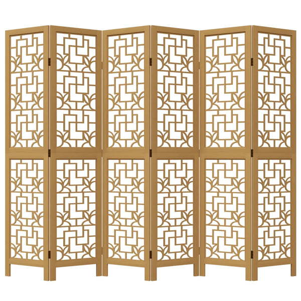 6-Paneelinen tilanjakaja ruskea täysi keisaripuu