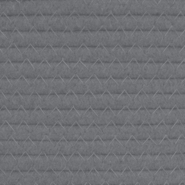 Pyykkikori harmaa ja valkoinen Ø55x36 cm puuvilla