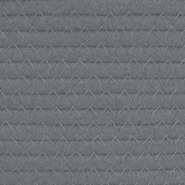 Pyykkikori harmaa ja valkoinen Ø60x36 cm puuvilla