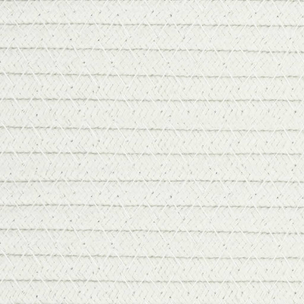 Pyykkikori harmaa ja valkoinen Ø60x36 cm puuvilla