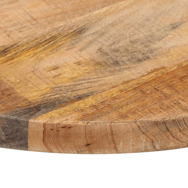 Pöytälevy Ø 50x2,5 cm pyöreä karkea täysi mangopuu