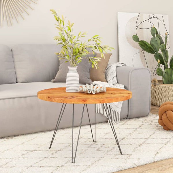 Pöytälevy Ø40x3,8 cm pyöreä täysi akasiapuu