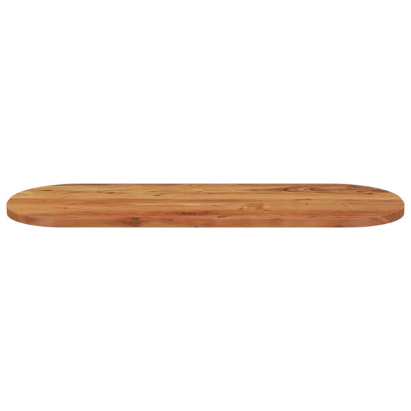 Pöytälevy 110x40x2,5 cm ovaali täysi akasiapuu