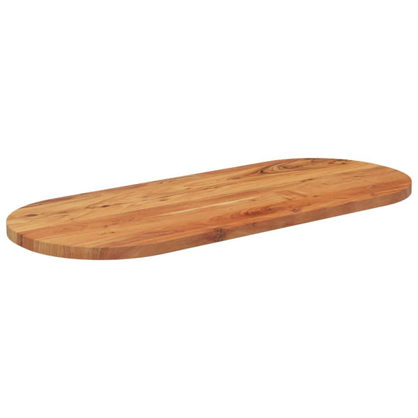 Pöytälevy 120x50x2,5 cm ovaali täysi akasiapuu