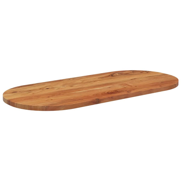 Pöytälevy 90x40x3,8 cm ovaali täysi akasiapuu