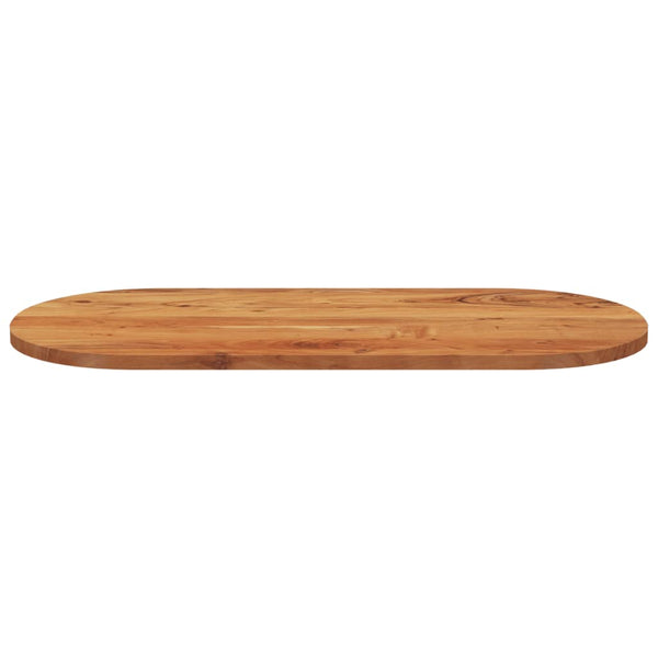 Pöytälevy 90x40x3,8 cm ovaali täysi akasiapuu
