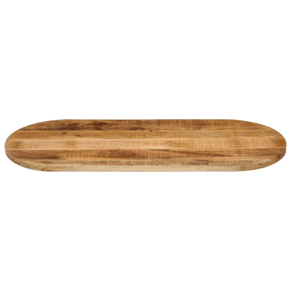 Pöytälevy 110x40x2,5 cm ovaali täysi karkea mangopuu