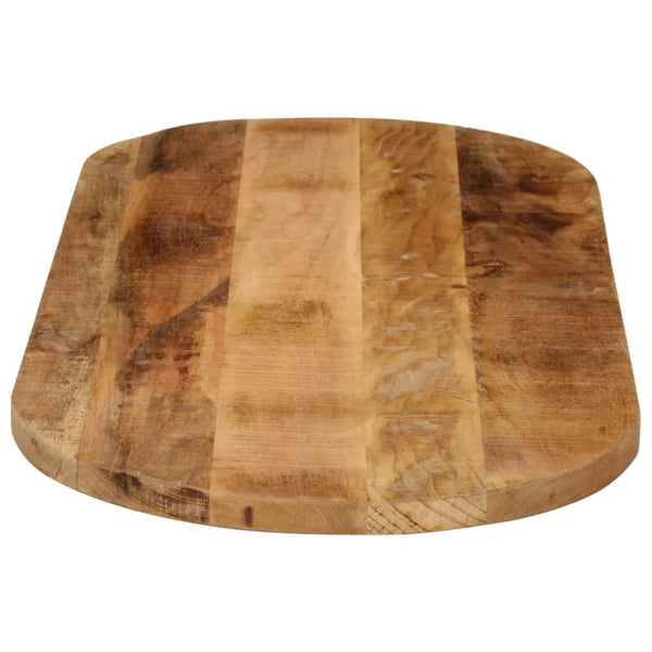 Pöytälevy 110x40x2,5 cm ovaali täysi karkea mangopuu