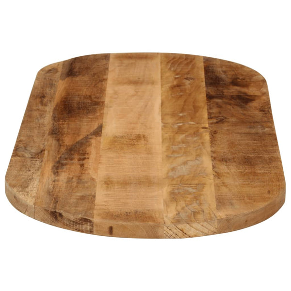 Pöytälevy 140x60x2,5 cm ovaali täysi karkea mangopuu