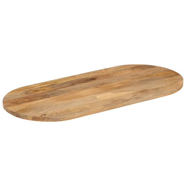 Pöytälevy 90x40x2,5 cm ovaali täysi mangopuu