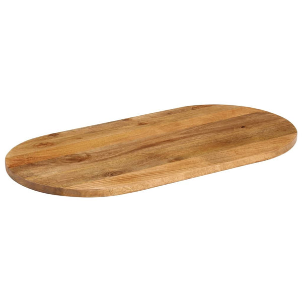 Pöytälevy 80x40x3,8 cm ovaali täysi mangopuu