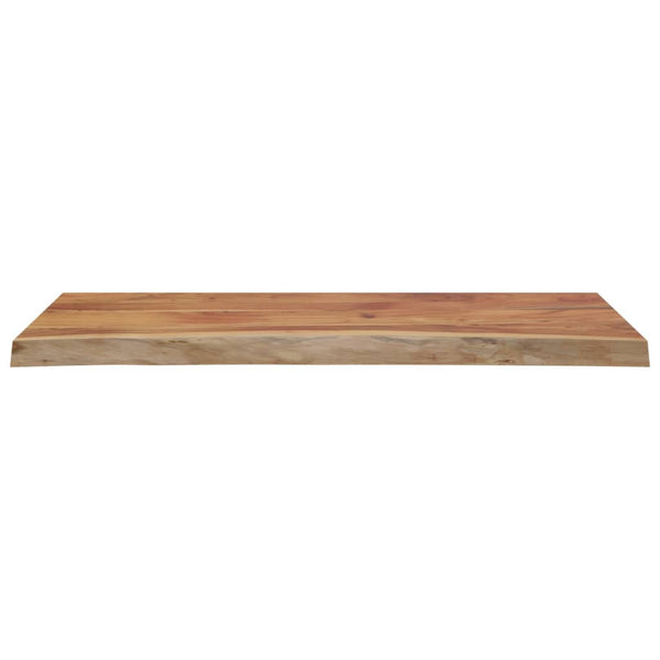 Pöytälevy 100x40x2,5 cm suorakaide täysi akasiapuu elävä reuna
