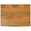Pöytälevy elävä reuna 90x60x2,5 cm täysi mangopuu