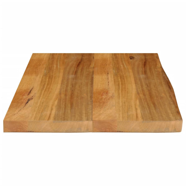 Pöytälevy elävä reuna 80x60x3,8 cm täysi mangopuu