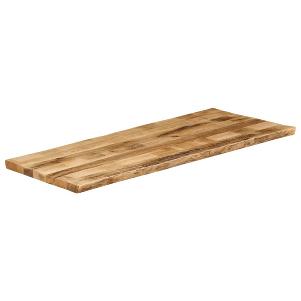 Pöytälevy elävä reuna Silas 140x60x2,5cm (karkea mangopuu)