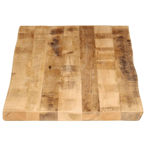 Pöytälevy elävä reuna Silas 140x60x2,5cm (karkea mangopuu)