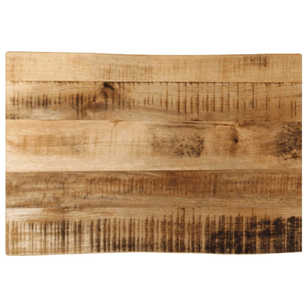 Pöytälevy elävä reuna Silas 70x40x3,8cm (karkea mangopuu)