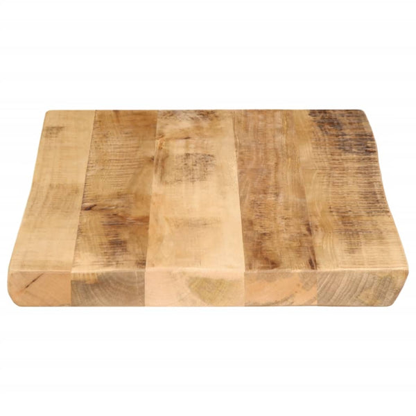 Pöytälevy elävä reuna Silas 70x40x3,8cm (karkea mangopuu)