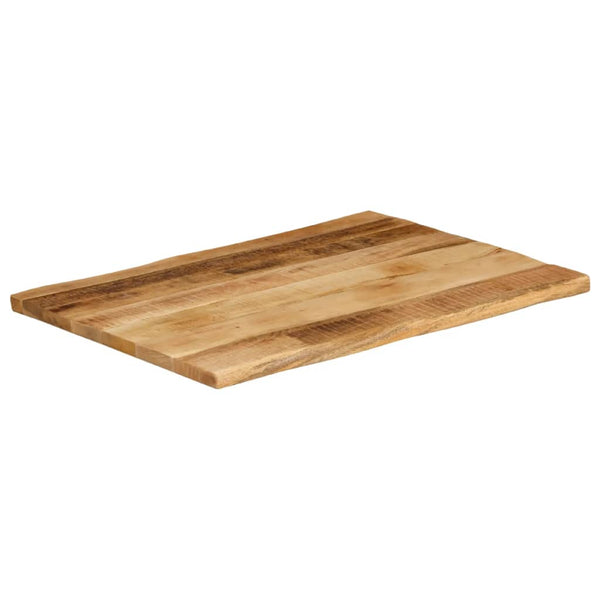 Pöytälevy elävä reuna Silas 70x60x3,8cm (karkea mangopuu)