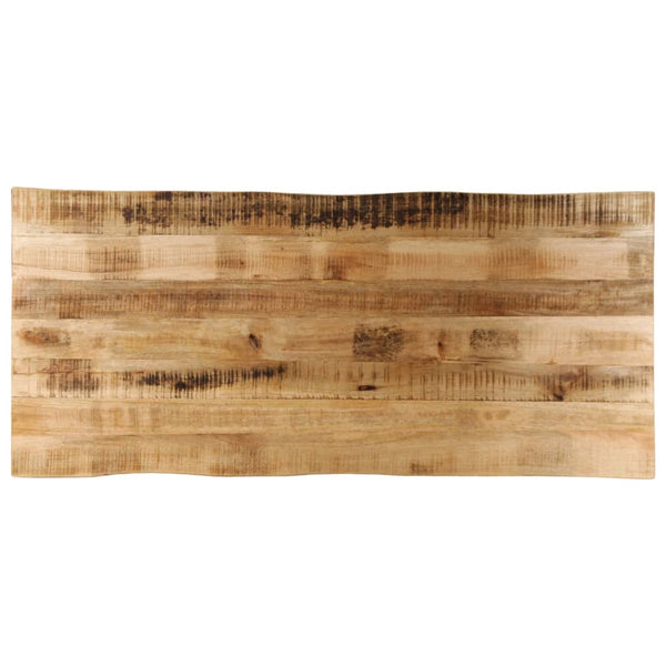 Pöytälevy elävä reuna Silas 140x60x3,8cm (karkea mangopuu)