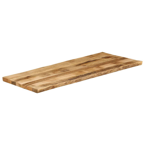 Pöytälevy elävä reuna Silas 140x60x3,8cm (karkea mangopuu)