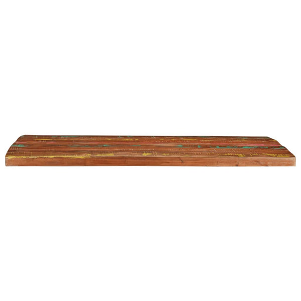 Pöytälevy 100x80x3,8 cm suorakaide kierrätetty täyspuu
