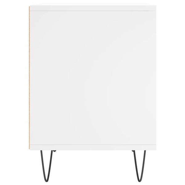 Yöpöydät 2 kpl valkoinen 40x35x50 cm tekninen puu