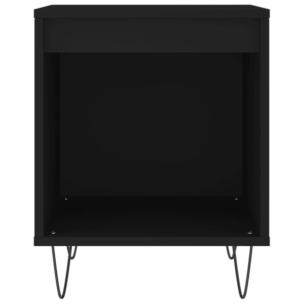 Yöpöydät 2 kpl musta 40x35x50 cm tekninen puu