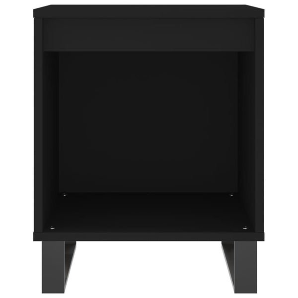 Yöpöydät 2 kpl musta 40x35x50 cm tekninen puu