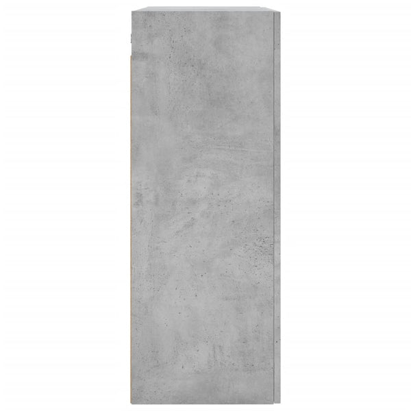 Seinäkiinnitettävä kaappi harmaa 69,5x34x90 cm tekninen puu
