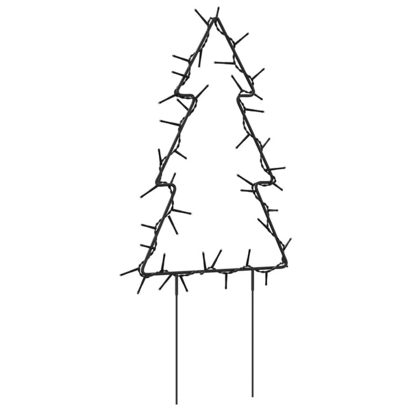 Joulukuusi valokoriste maapiikeillä 3 kpl 50 LED-valoa 30 cm