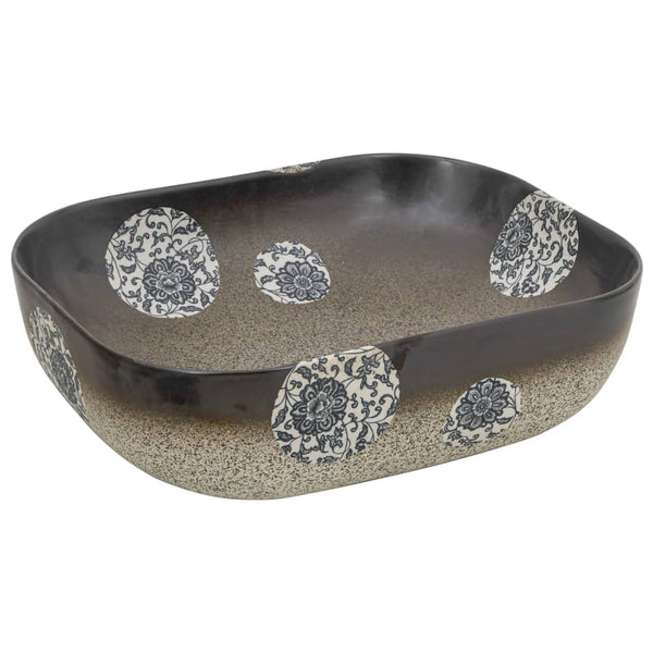 Pesuallas tasolle monivärinen suorakaide 48x37,5x13,5 cm