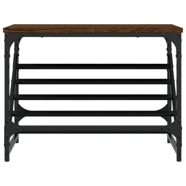 Kenkäteline ruskea tammi 60x30x45 cm tekninen puu