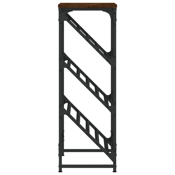 Kenkäteline ruskea tammi 60x30x85 cm tekninen puu