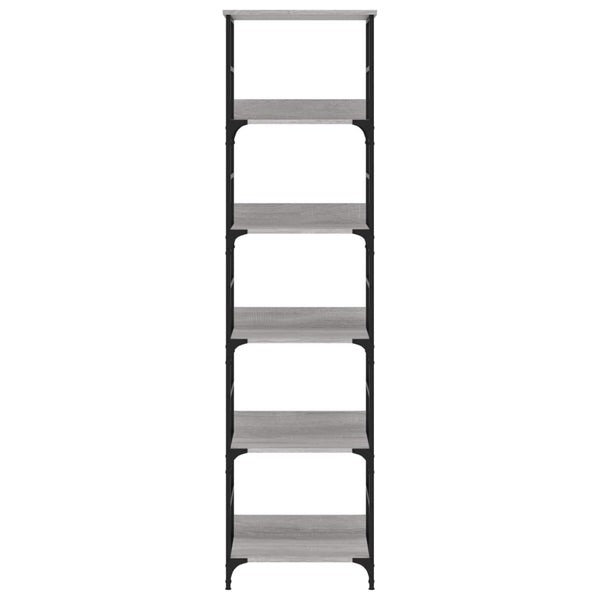 Kirjahylly harmaa Sonoma 50x33x188,5 cm tekninen puu