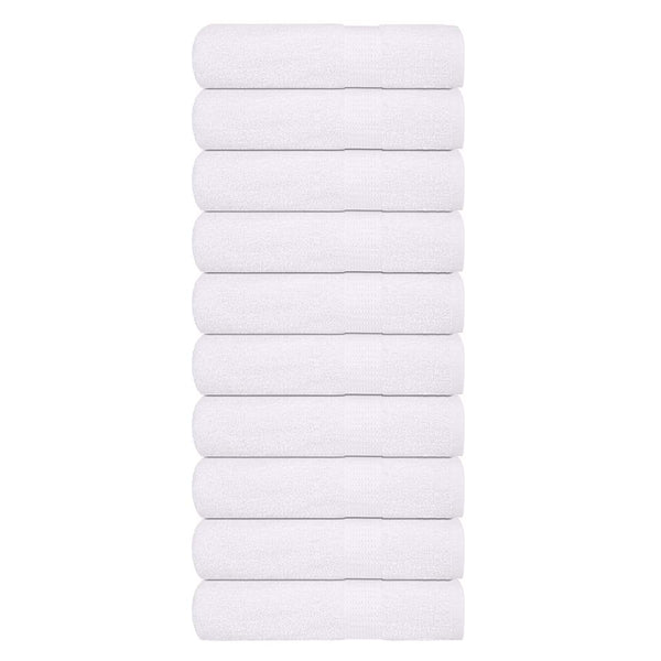 käsipyyhkeet 10 kpl valkoinen 50x100 cm 360 gsm 100% puuvillaa