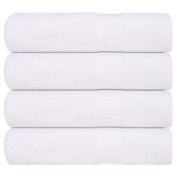 Suihkupyyhkeet 4 kpl valkoinen 70x140 cm 360 gsm 100% puuvilla