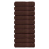 Kylpypyyhkeet 10 kpl ruskea 100x150 cm 360 gsm 100% puuvilla