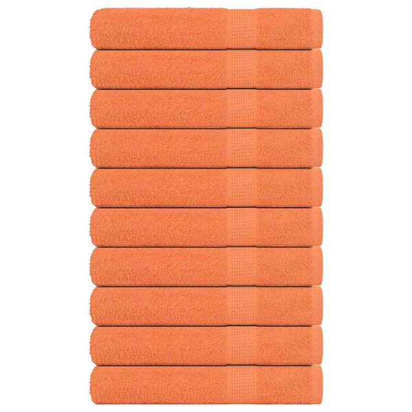 Oranssi saunapyyhkeet Nayeli 80x200cm (10 kpl, 100% puuvilla)