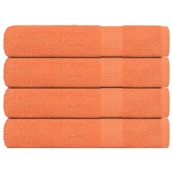 Oranssi pyyhkeet Nayeli 100x200cm (4 kpl 100% puuvilla)