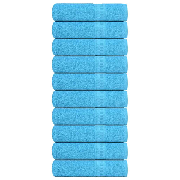 Turkoosi käsipyyhkeet Nayeli 50x100cm (10 kpl, 100% puuvilla)