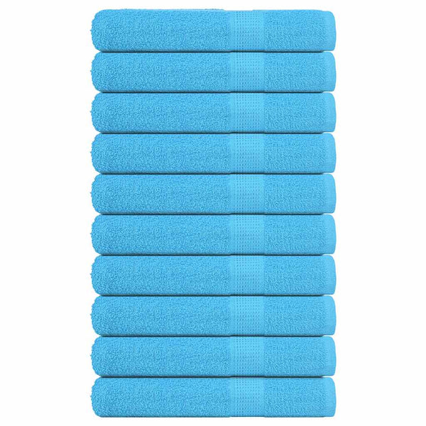 Turkoosi saunapyyhkeet Nayeli 80x200cm (10 kpl, 100% puuvilla)