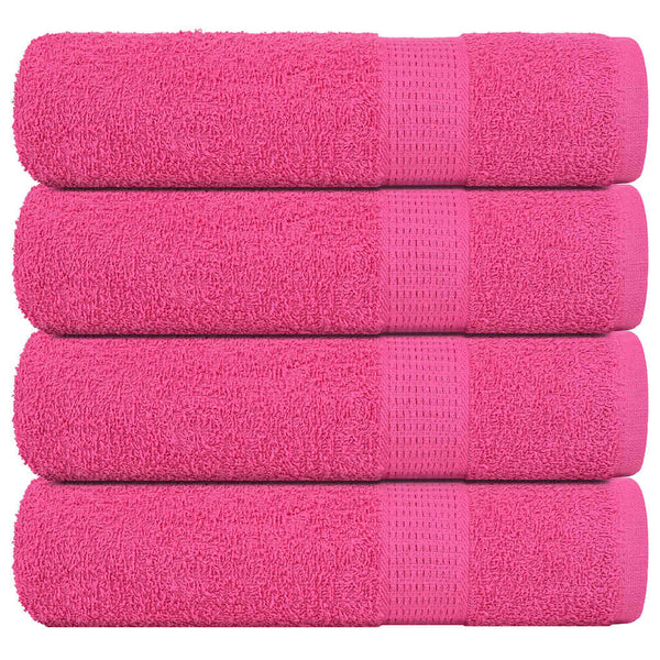 Pinkki kylpypyyhkeet Nayeli 100x150cm (4 kpl 100% puuvilla)