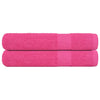 Pinkki saunapyyhkeet Nayeli 80x200cm (2 kpl 100% puuvilla)