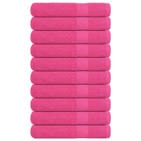Pinkki pyyhkeet Nayeli 100x200cm (10 kpl, 100% puuvilla)