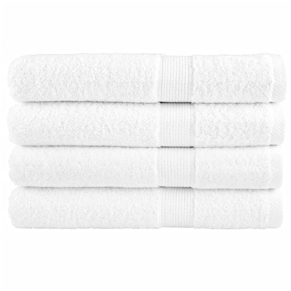 Premium Pyyhkeet 4 kpl valk. 80x200 cm 600 gsm 100% puuvilla