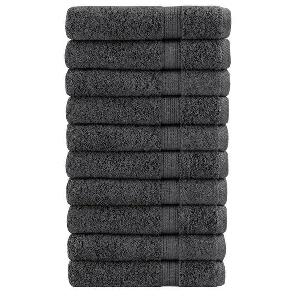 Premium Pyyhkeet 10 kpl antras. 80x200 cm 600 gsm 100% puuvilla