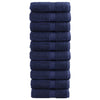 Premium Pyyhkeet 10 kpl sininen 30x30 cm 600 gsm 100% puuvilla