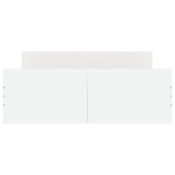 Sängynrunko päädyillä valkoinen 120x200 cm